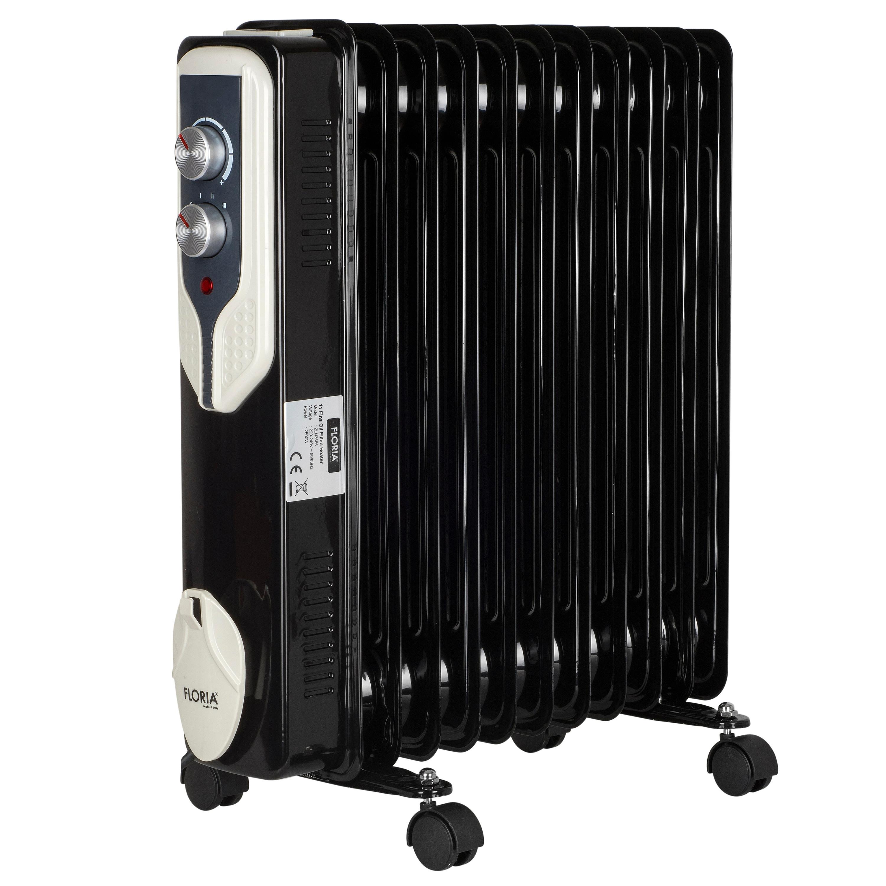 Zilan 11 Rippen Öl Radiator 2500 Watt| Elektroheizung | Heizstrahler