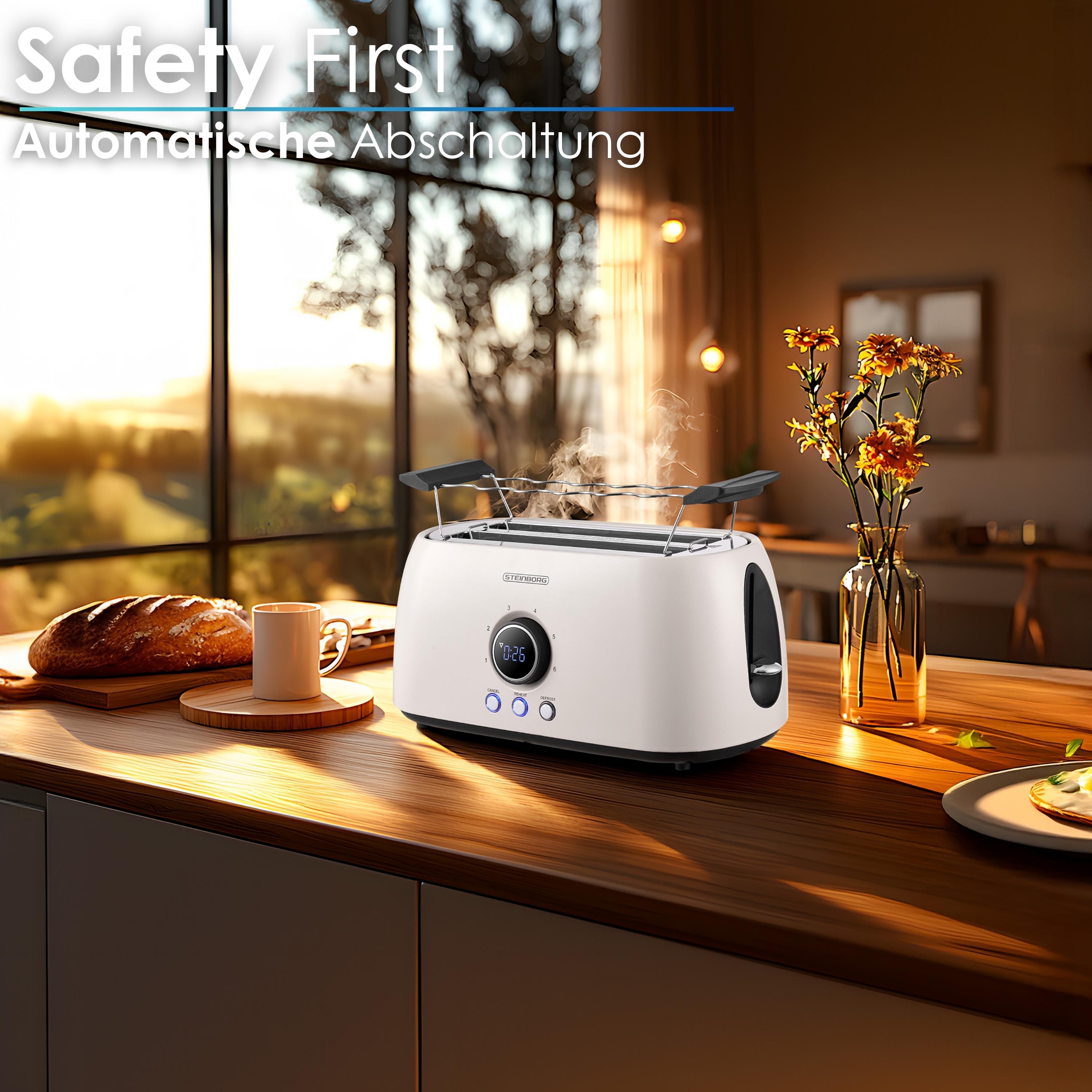 Steinborg SB-2214 Toaster 2 lang Silce Beige