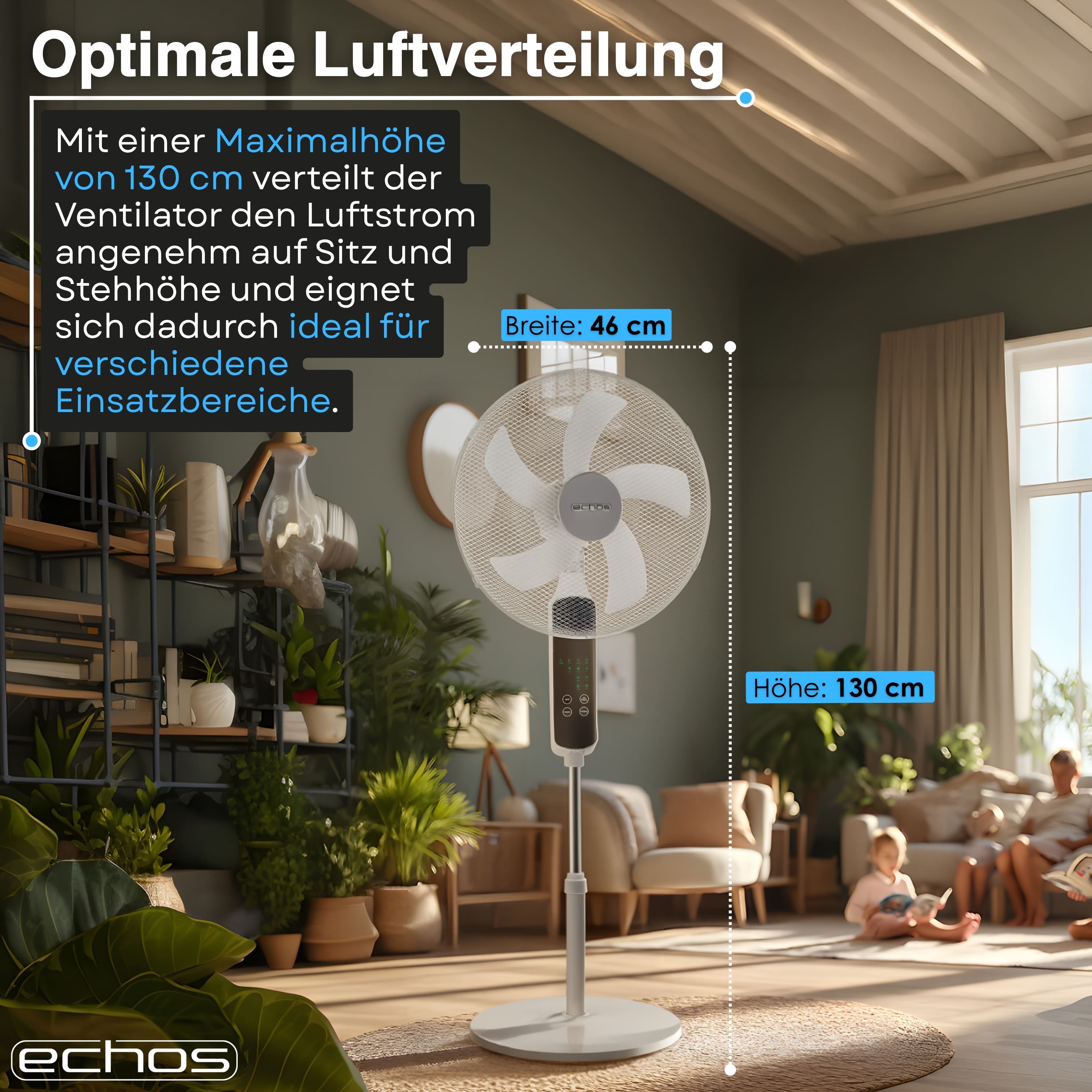 Echos Eco-1241 Standventilator