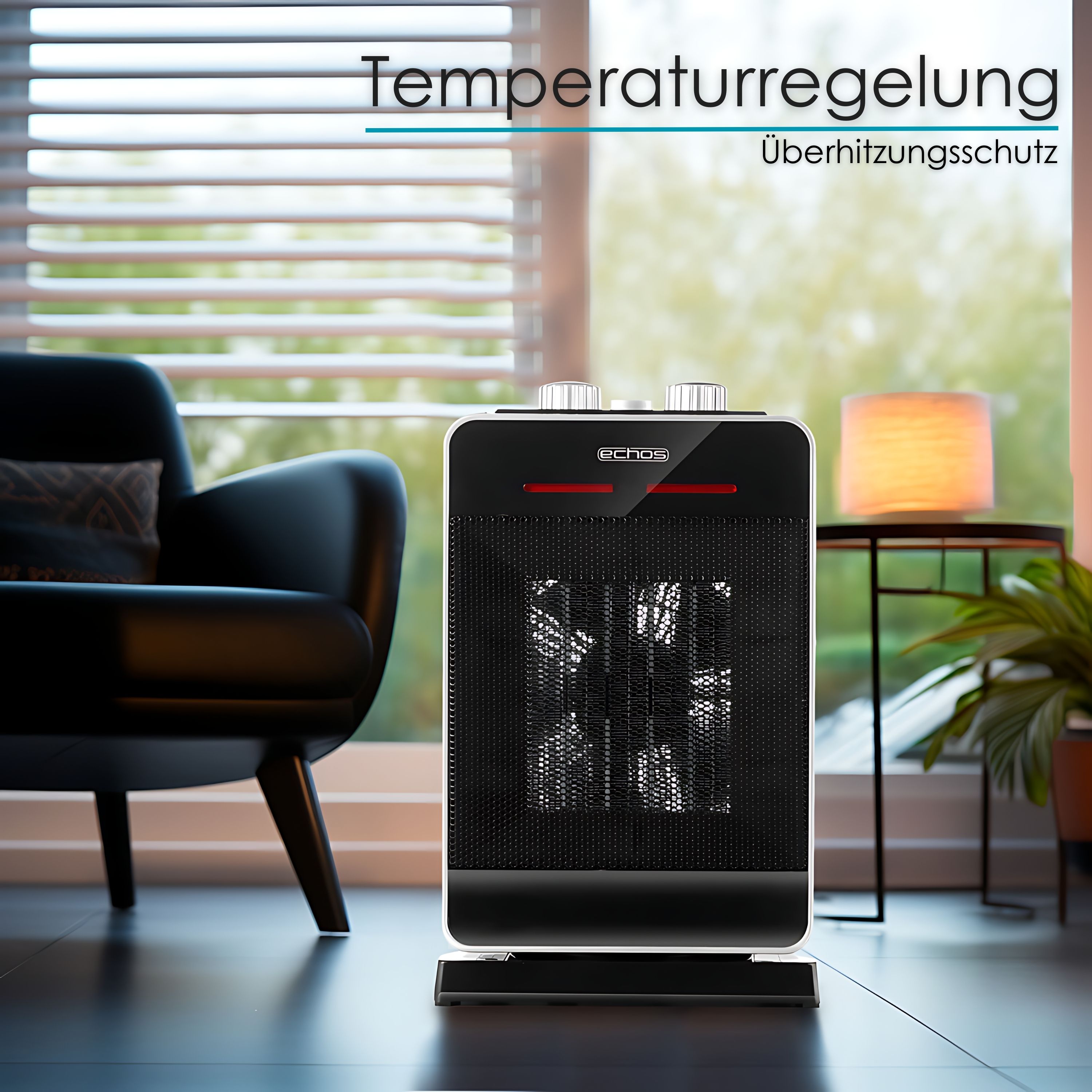 Echos Eco-356 Keramik Heizlüfter Echos Eco-356 Keramik Heizlüfter