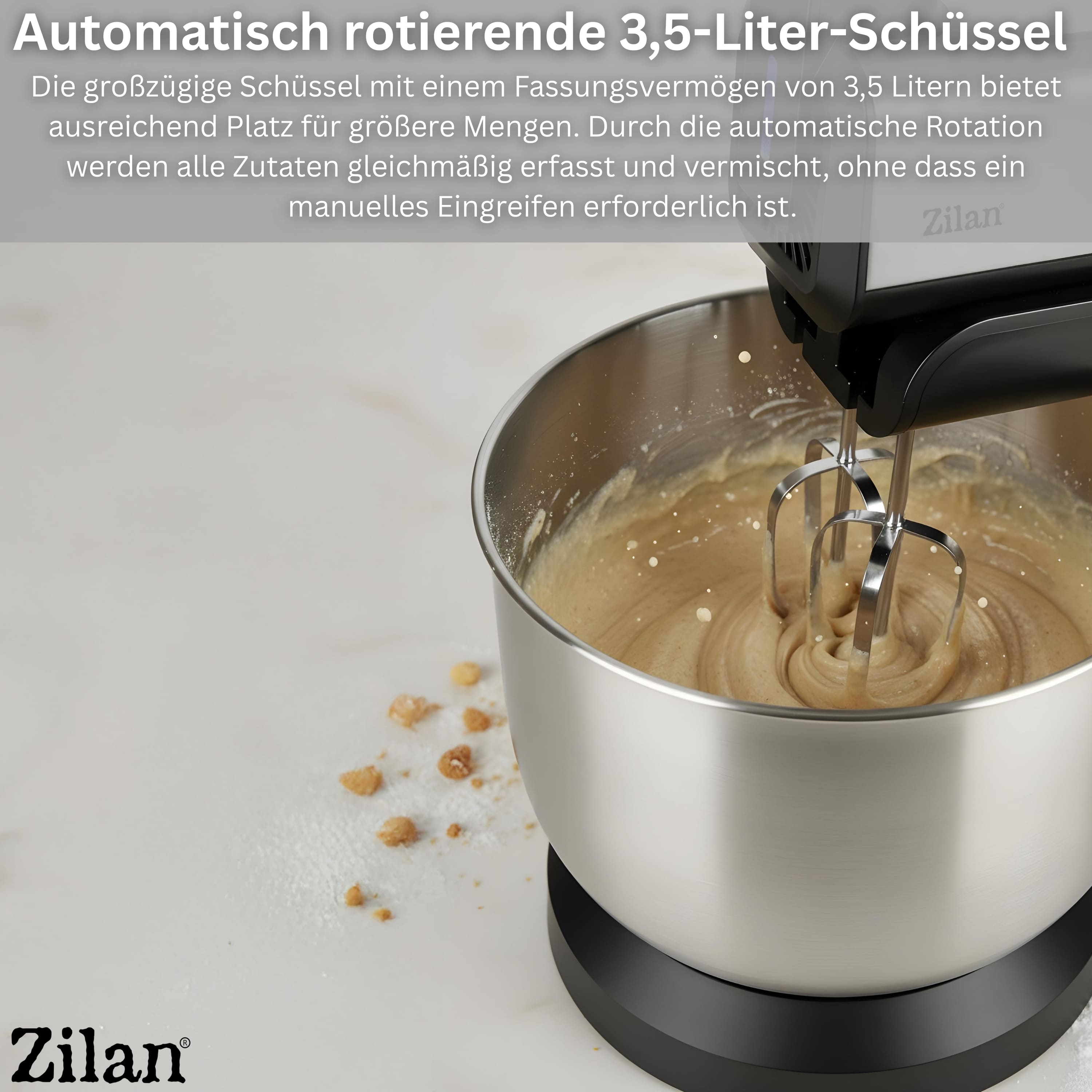 Zilan ZLN-2952 Handmixer mit Schüssel