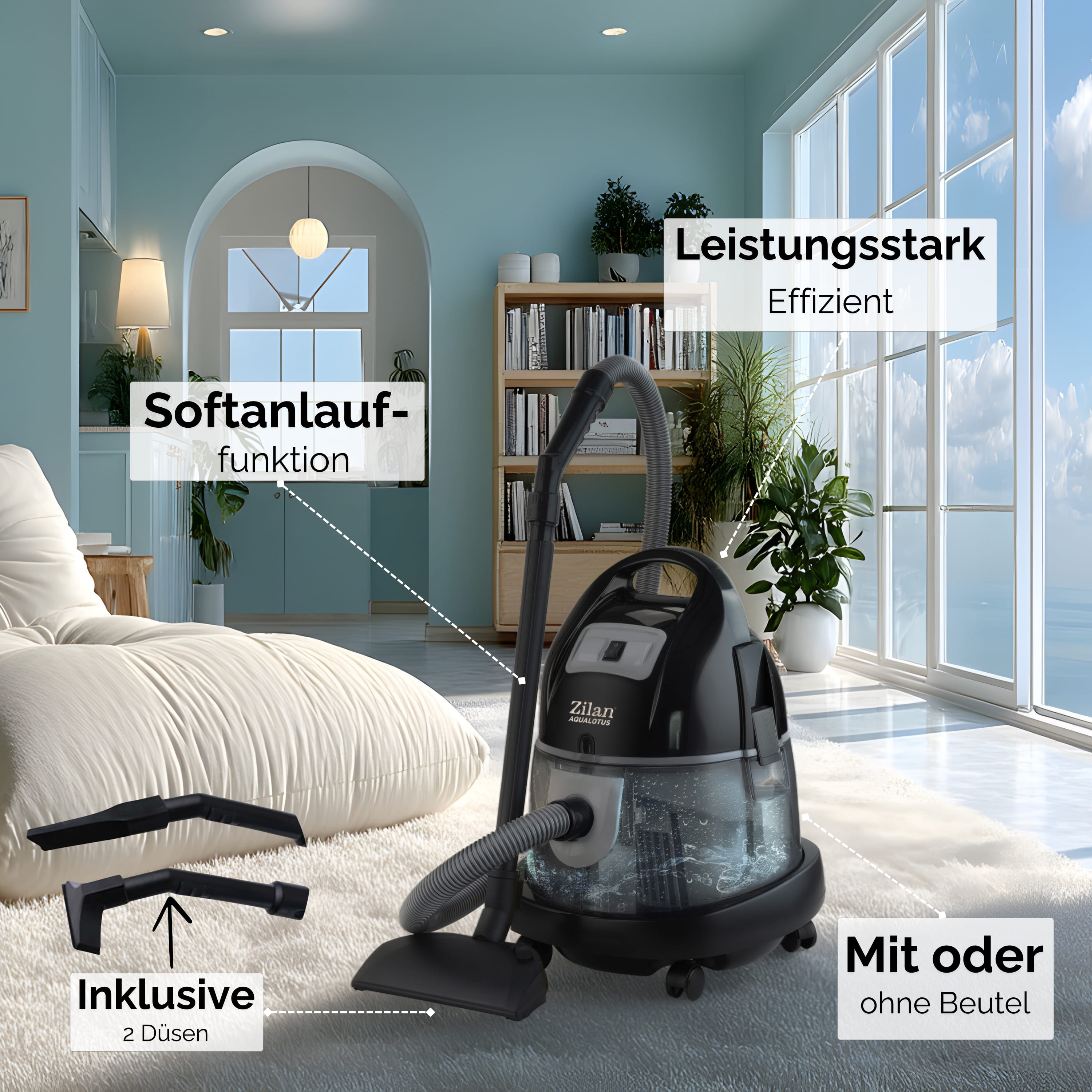 Zilan ZLN-8945 GRAU Wassersauger