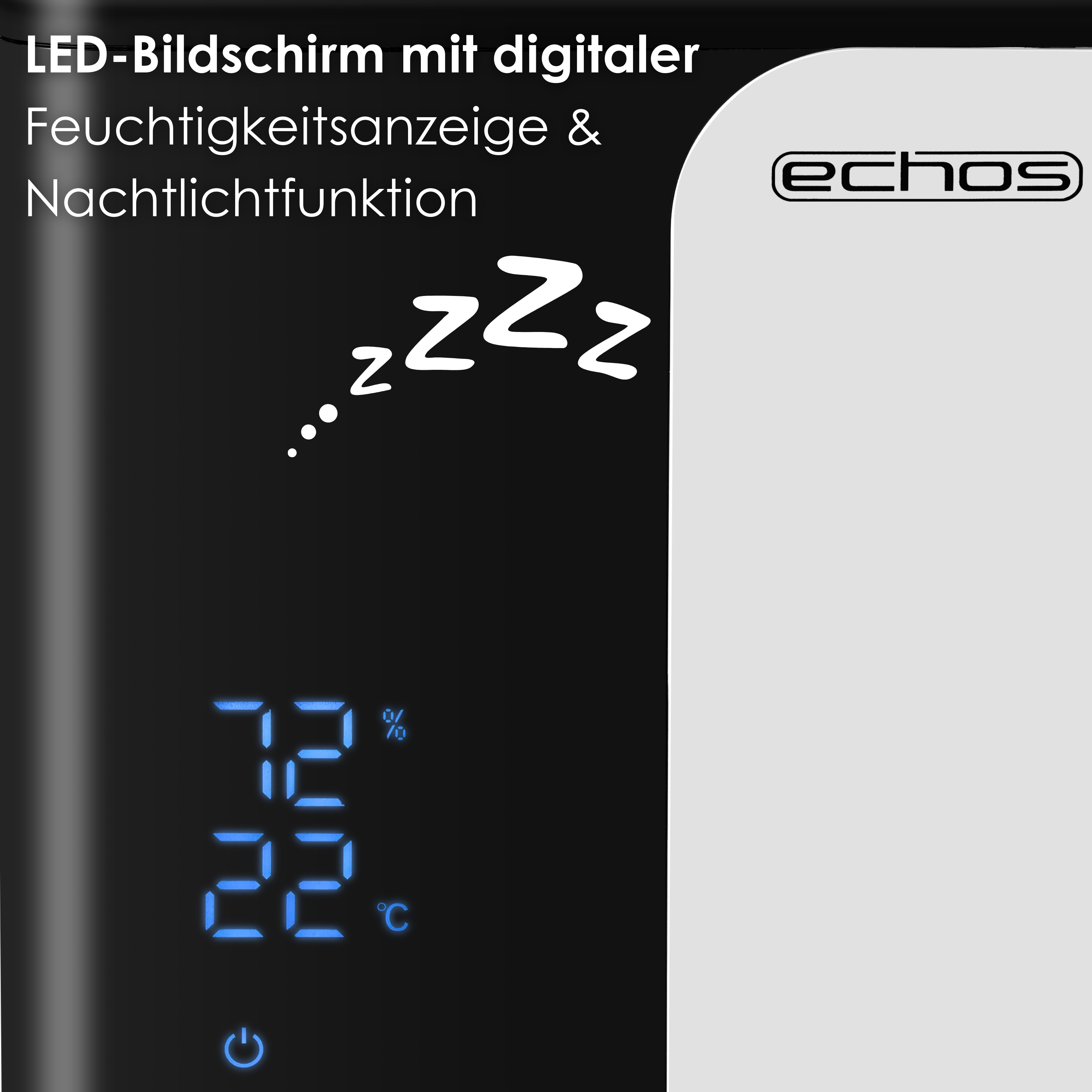 Echos Ultraschall Luftbefeuchter 5 Liter WIFI Smart Life App