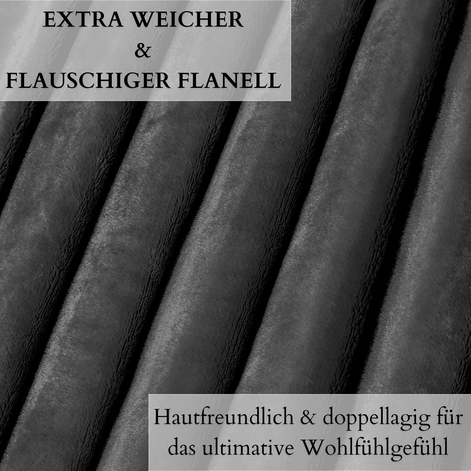 Ecosa EO-9510 Kuscheldecke 220*240cm Schwarz Ecosa EO-9514 Kuscheldecke 150*200cm Schwarz