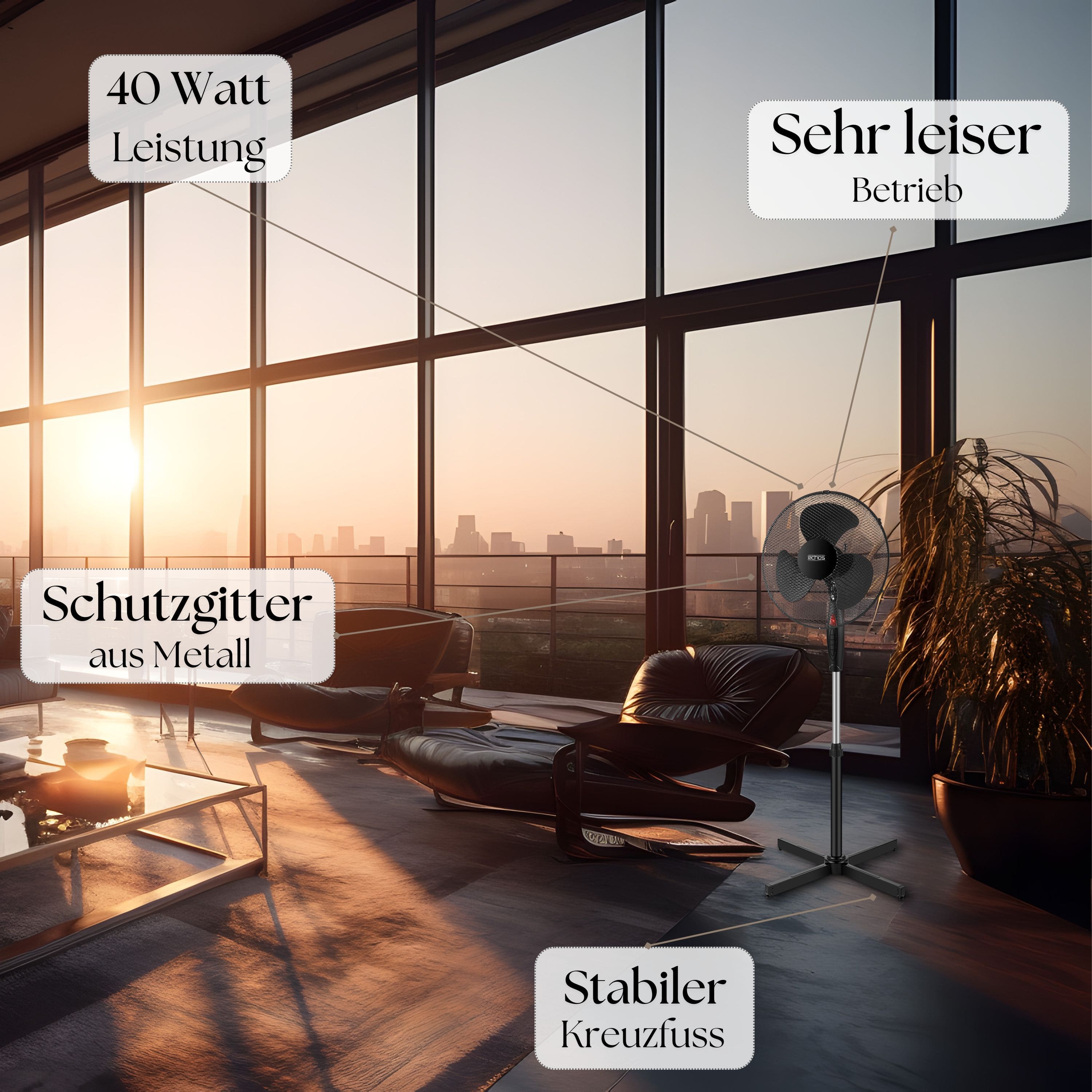 Echos Eco-102 Standventilator