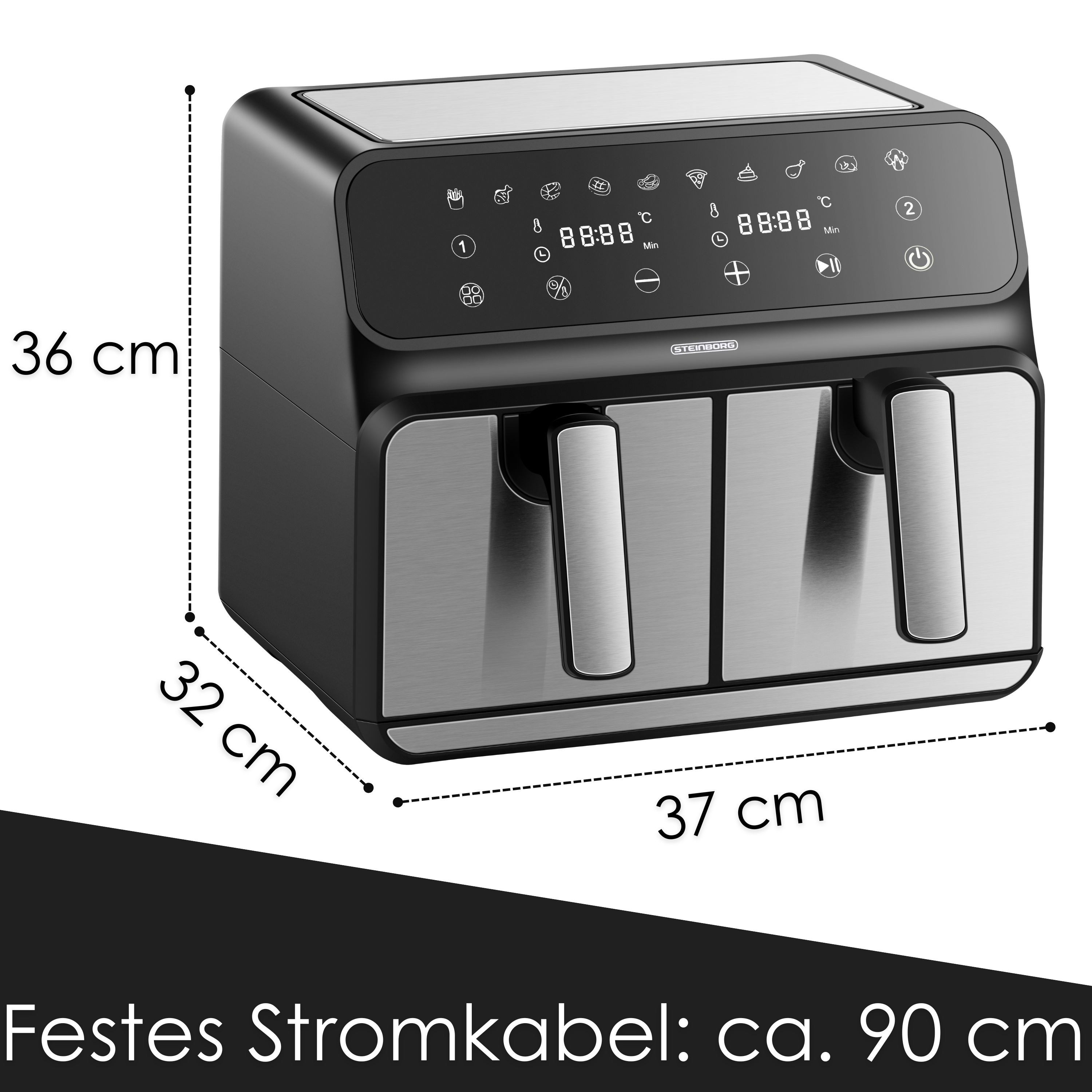 Steinborg SB-3131 Dual Heißluftfritteuse