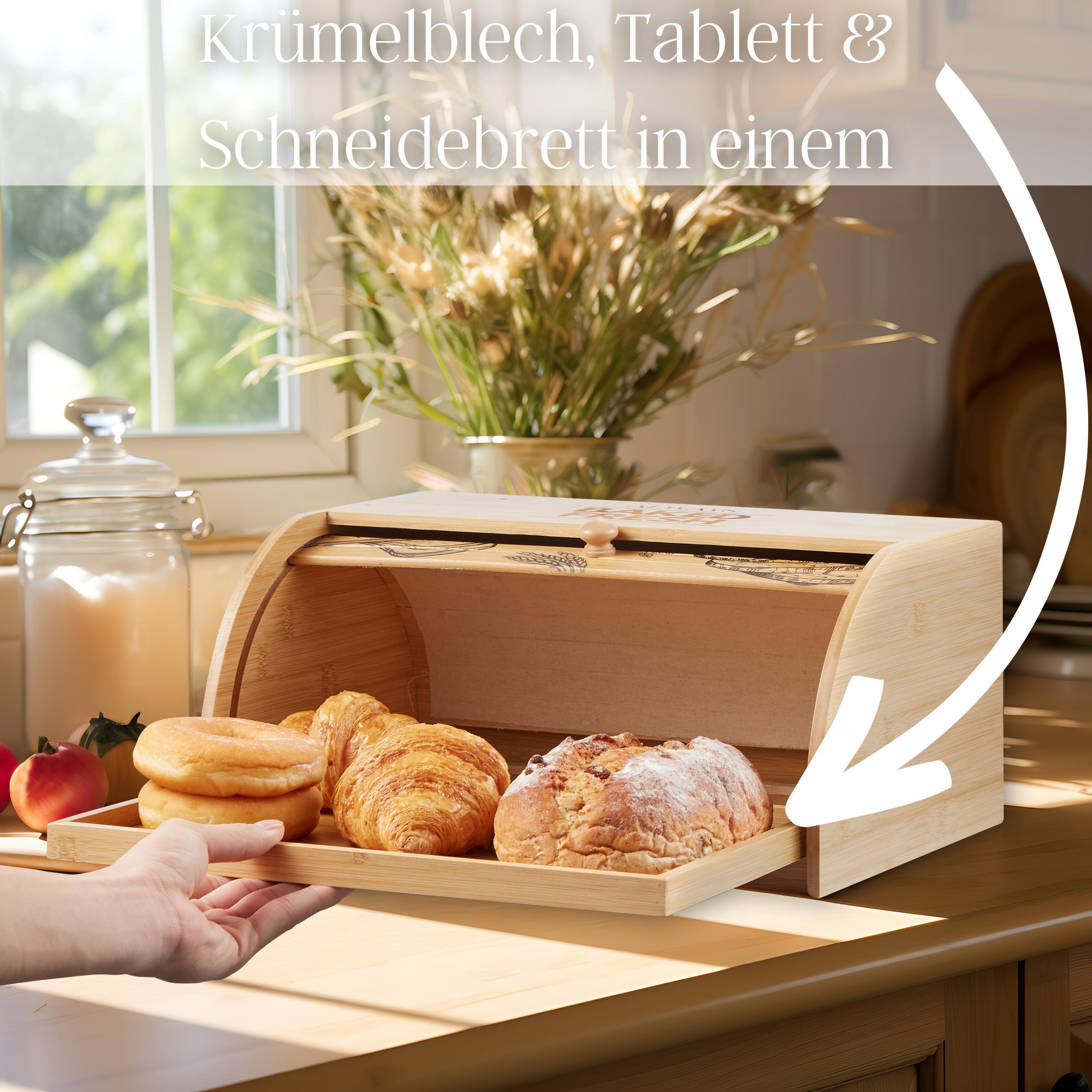 Ecosa Brotbox mit Rolldeckel aus nachhaltigem Bambus Ecosa Brotbox mit Rolldeckel aus nachhaltigem Bambus