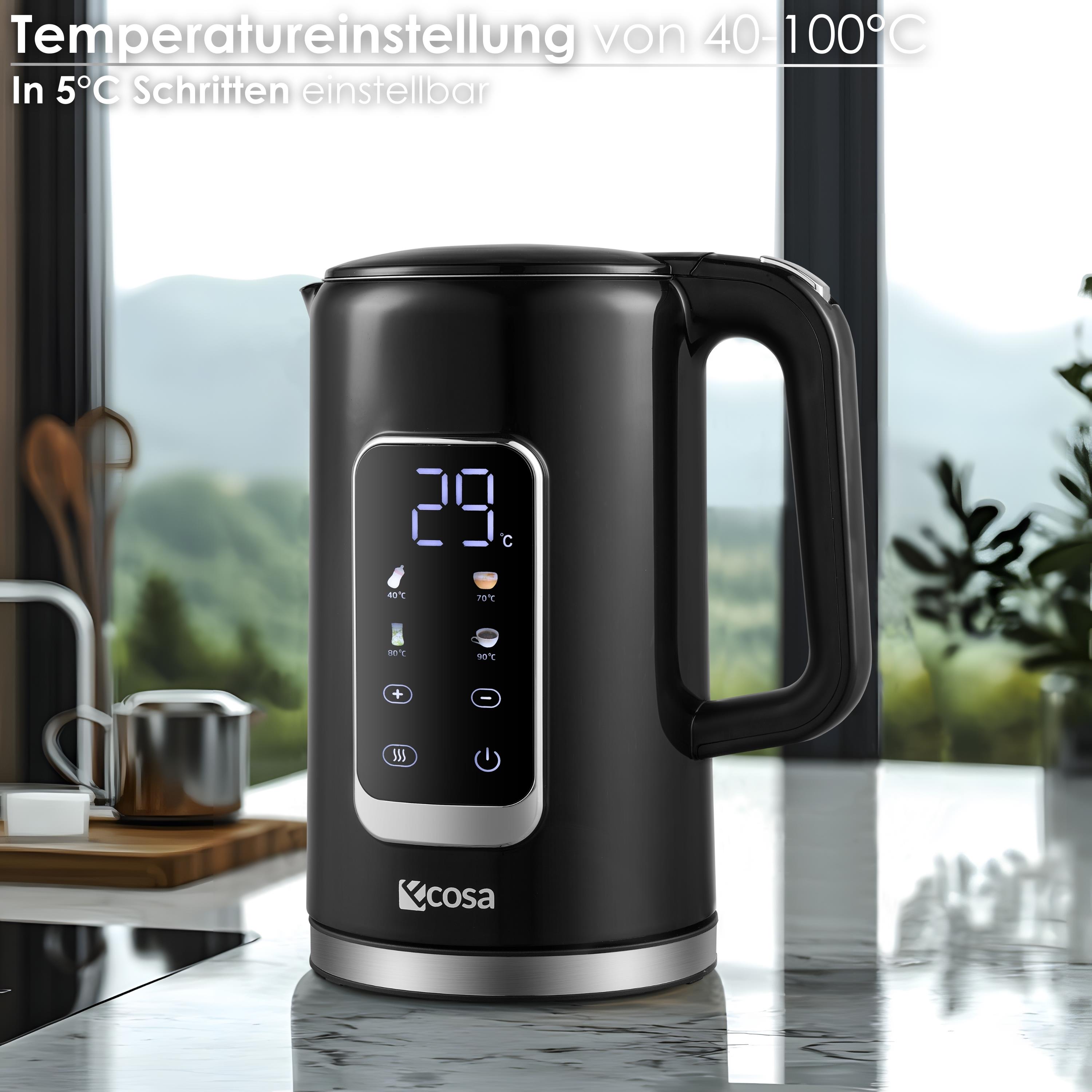 Ecosa EO-693 Wasserkocher Schwarz