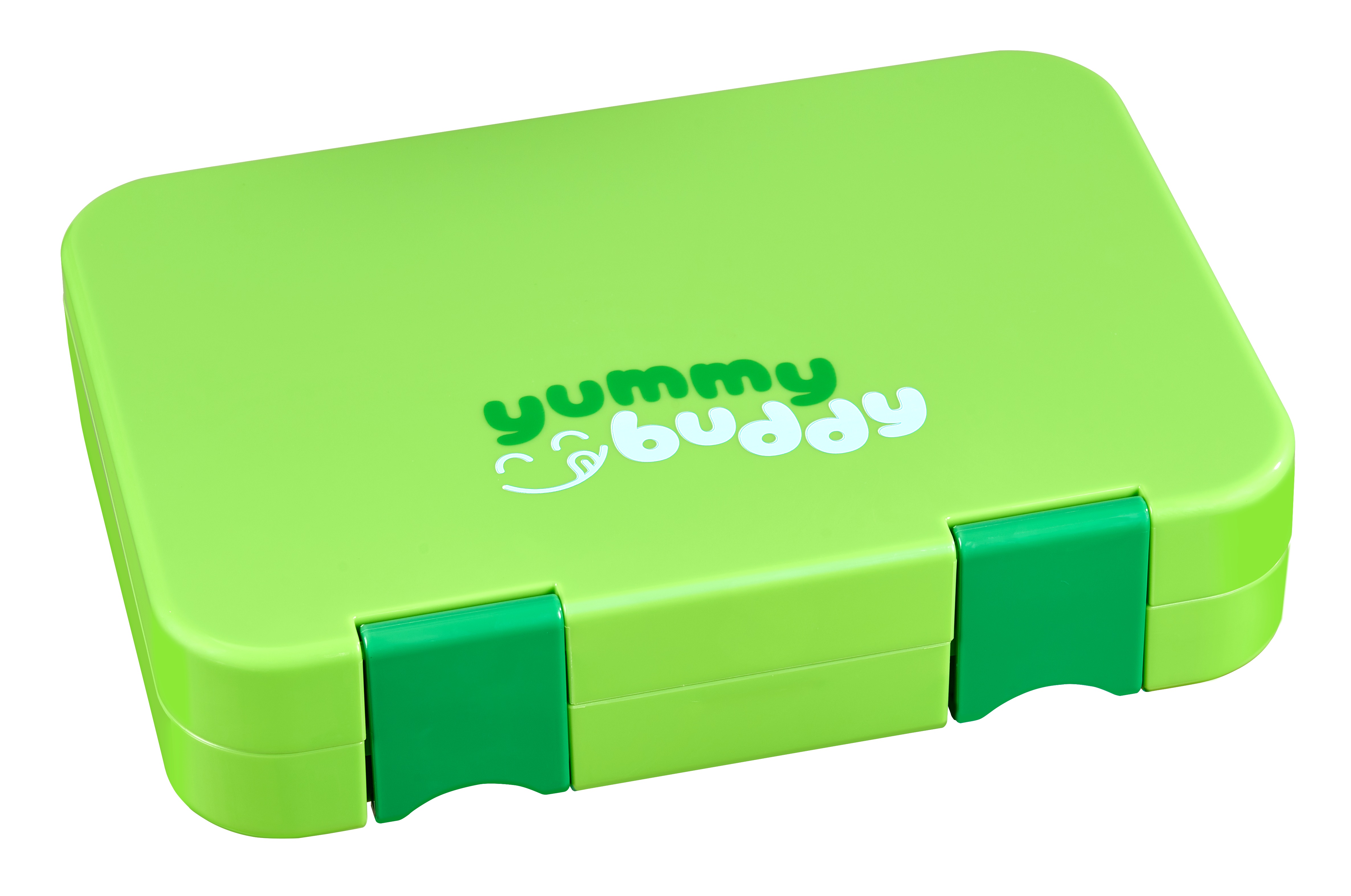 Ecosa yummy buddy Kinder Snackbox mit Fächern Grün