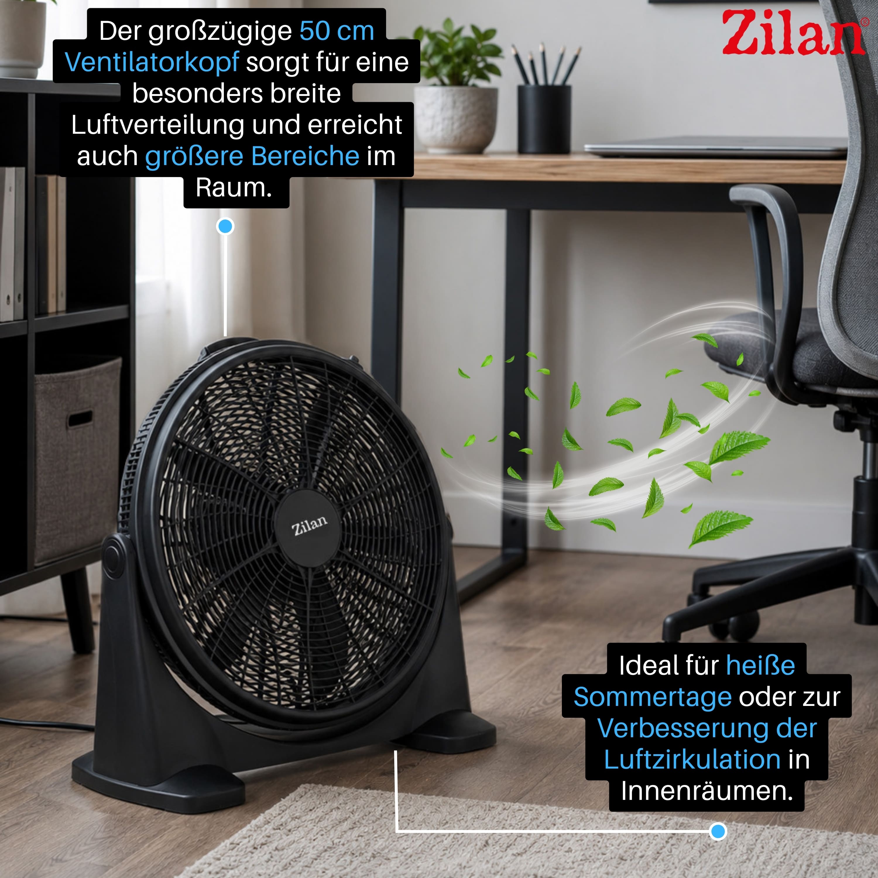 Zilan ZLN-2362 Bodenventilator