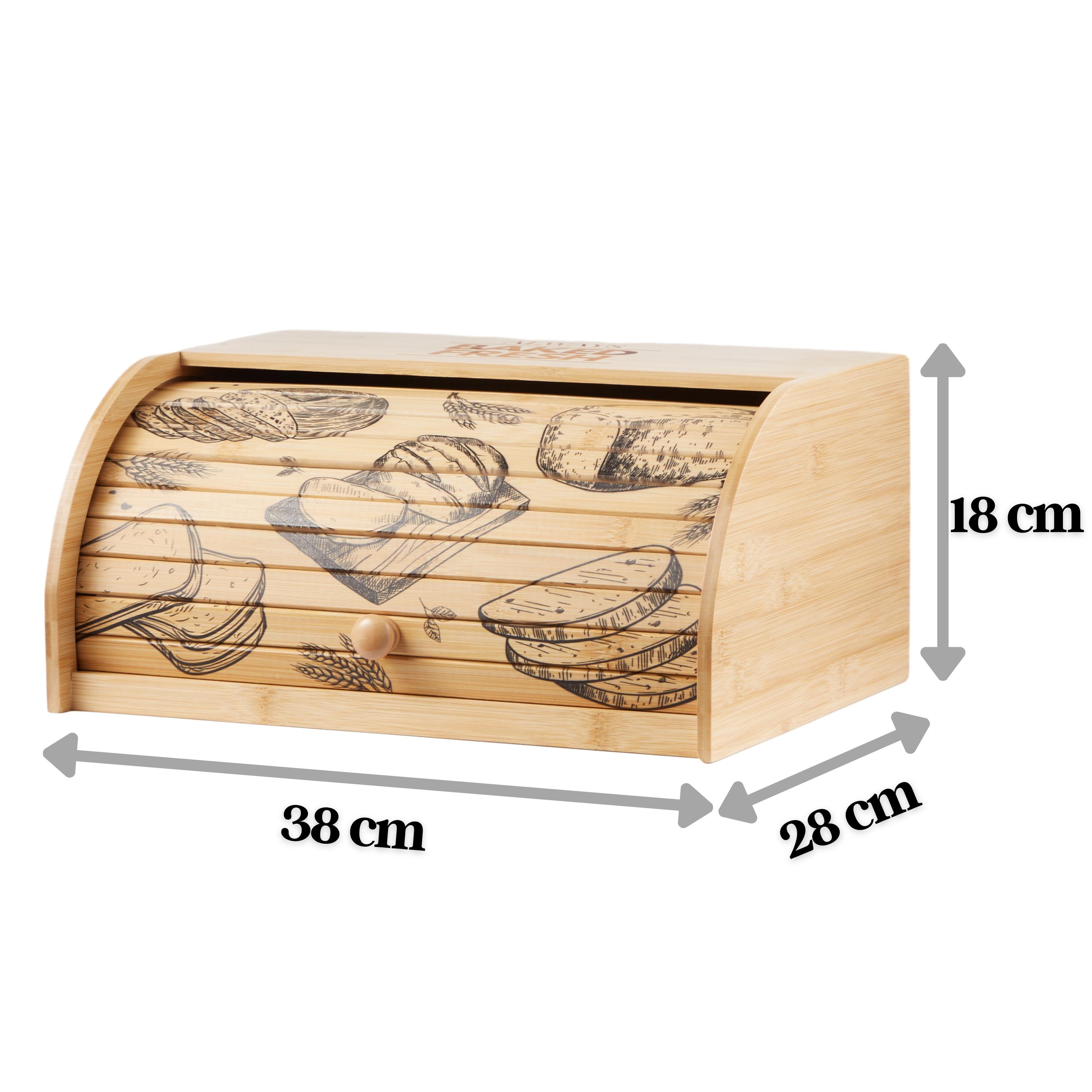 Ecosa Brotbox mit Rolldeckel aus nachhaltigem Bambus Ecosa Brotbox mit Rolldeckel aus nachhaltigem Bambus