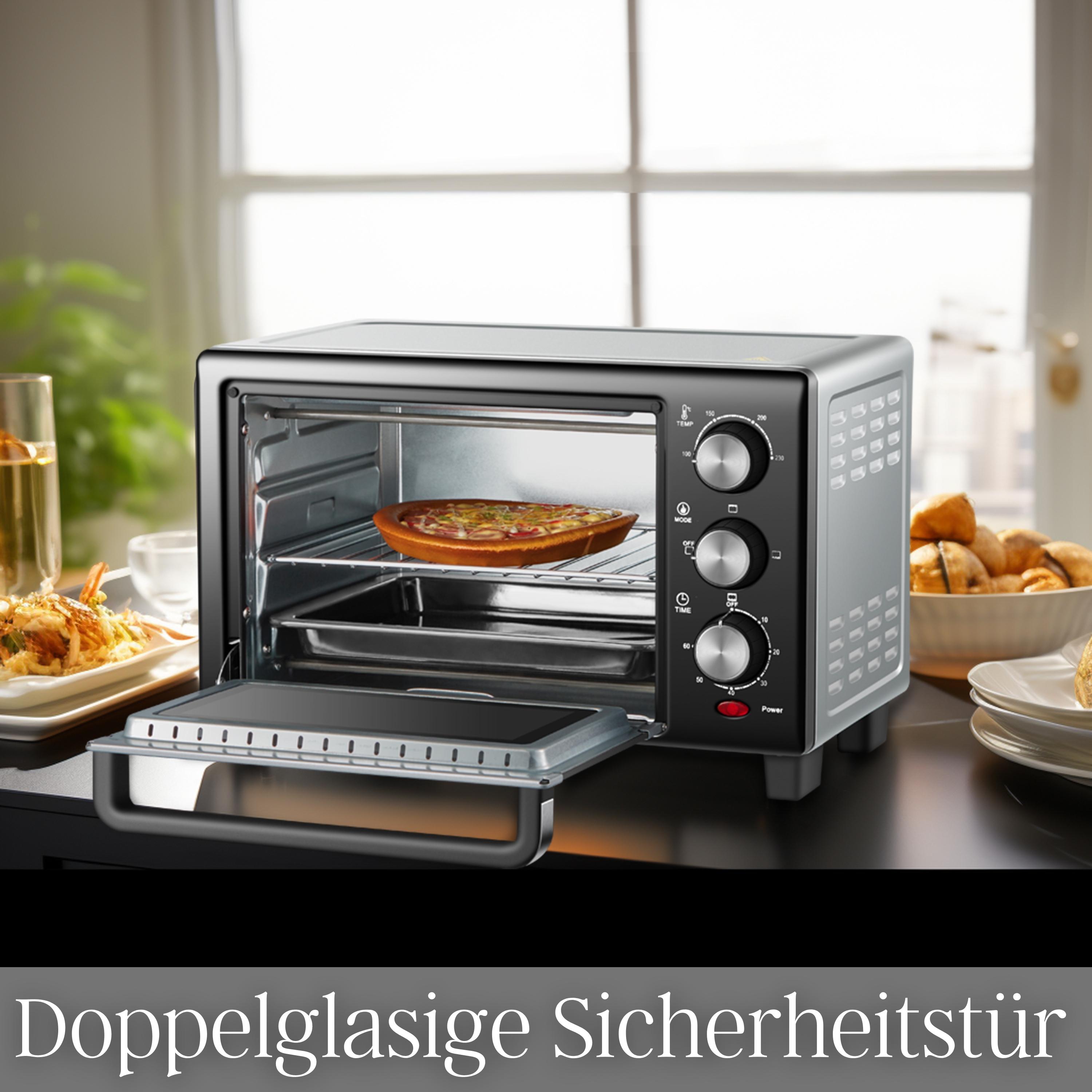 Steinborg Minibackofen 15L | 1200 Watt | 60 min Timer
