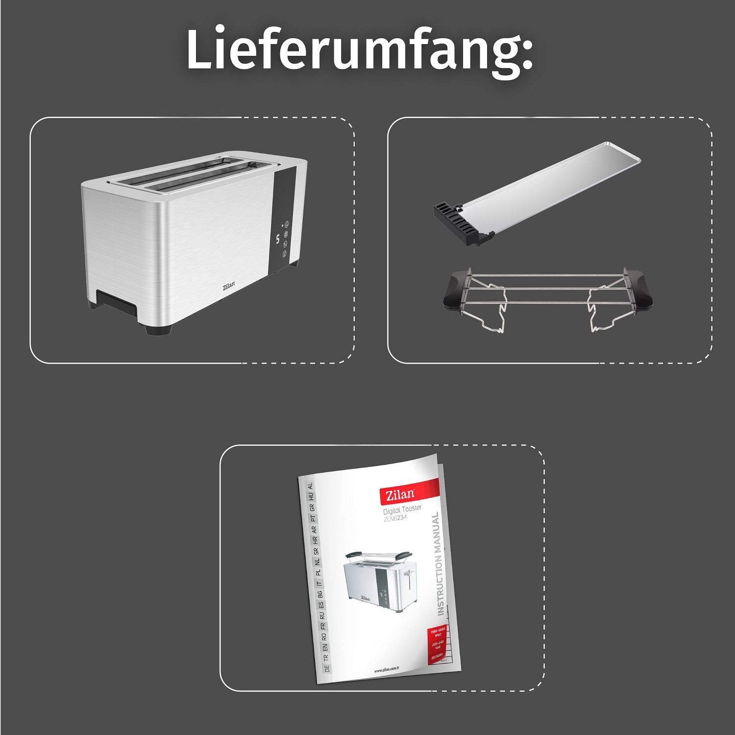 Zilan ZLN-6234 Toaster Zilan ZLN-6234 Toaster