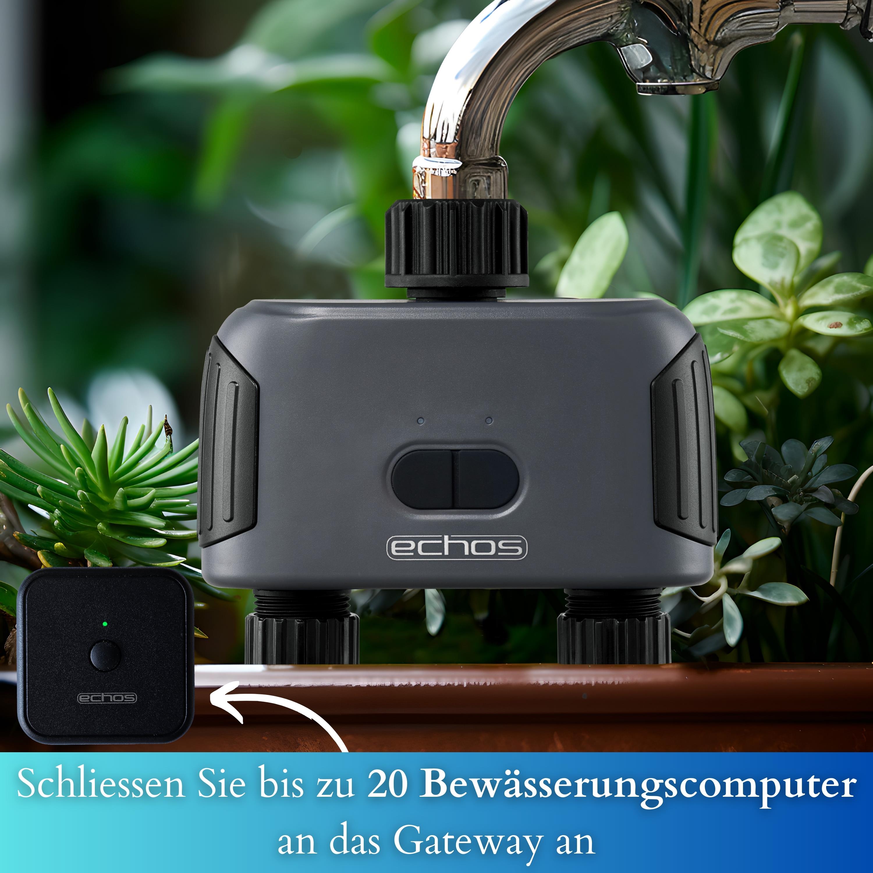 Echos Eco-4102 BT Dual Bewässerungscomputer mit Gateway Echos Eco-4102 BT Dual Bewässerungscomputer mit Gateway