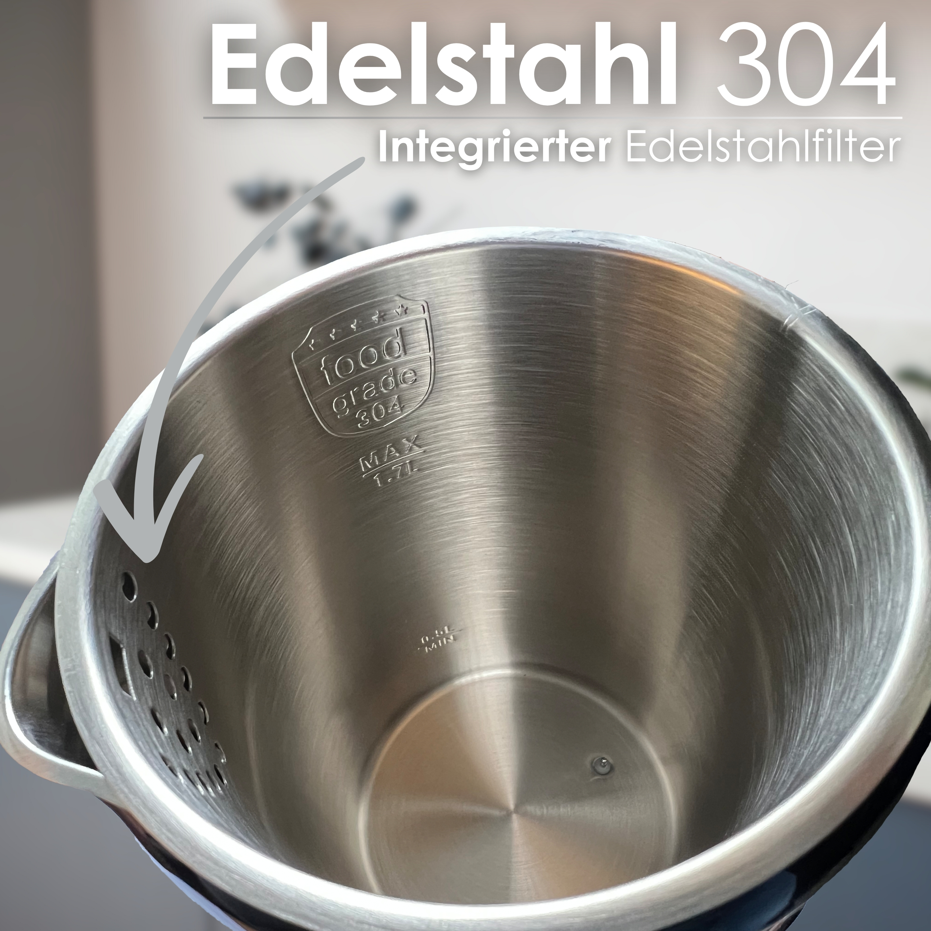 Ecosa EO-691 Wasserkocher Weiß Ecosa EO-691 Wasserkocher Weiß