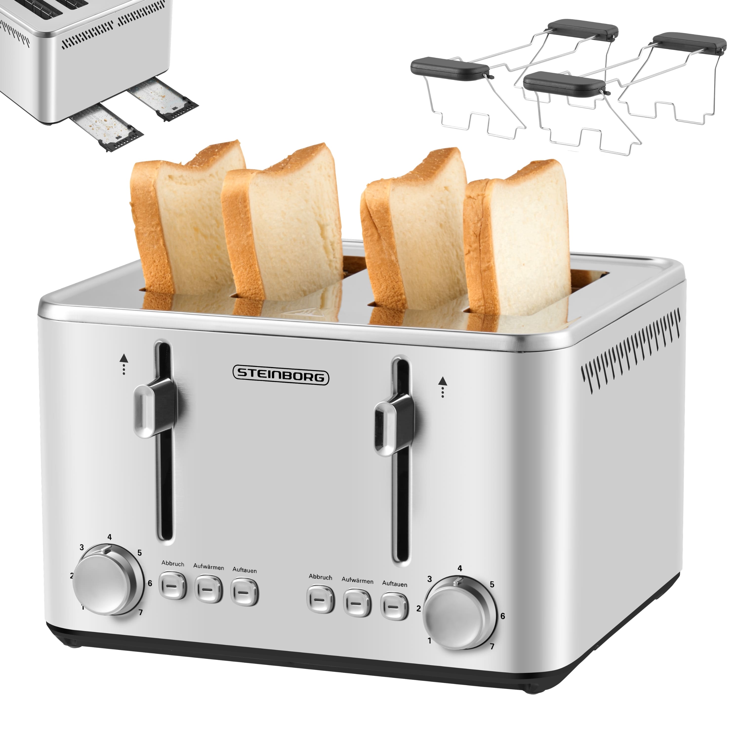 Steinborg SB-2250 Toaster 4 Silce