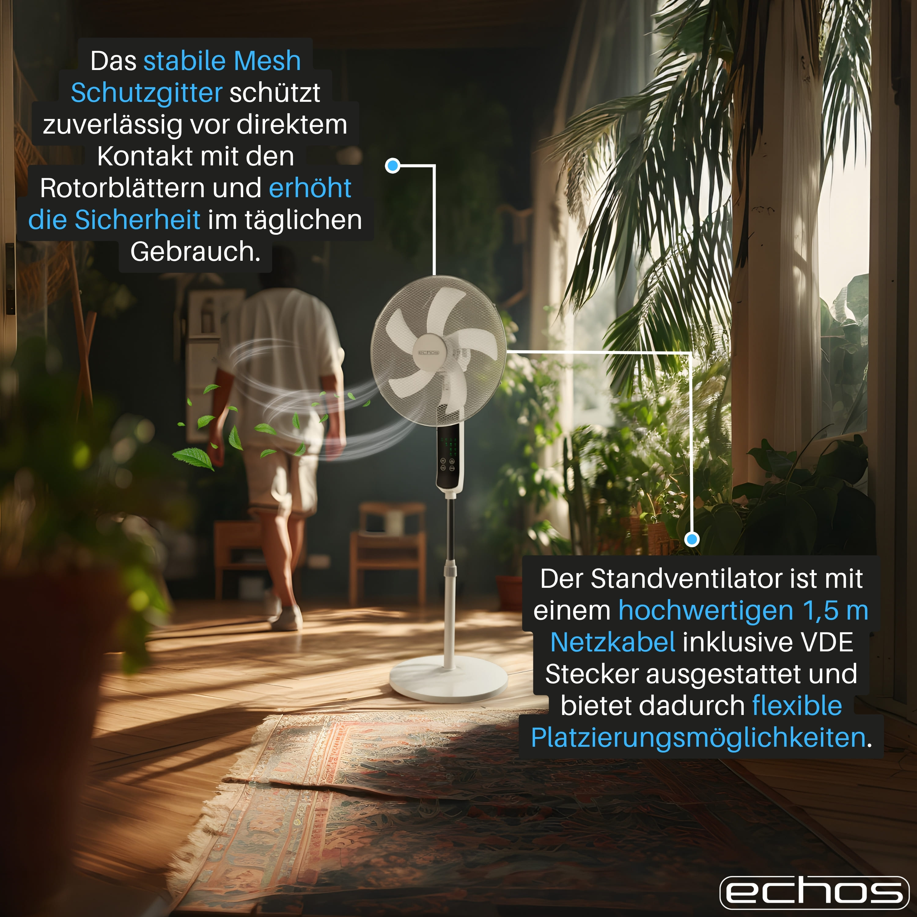 Echos Eco-1241 Standventilator