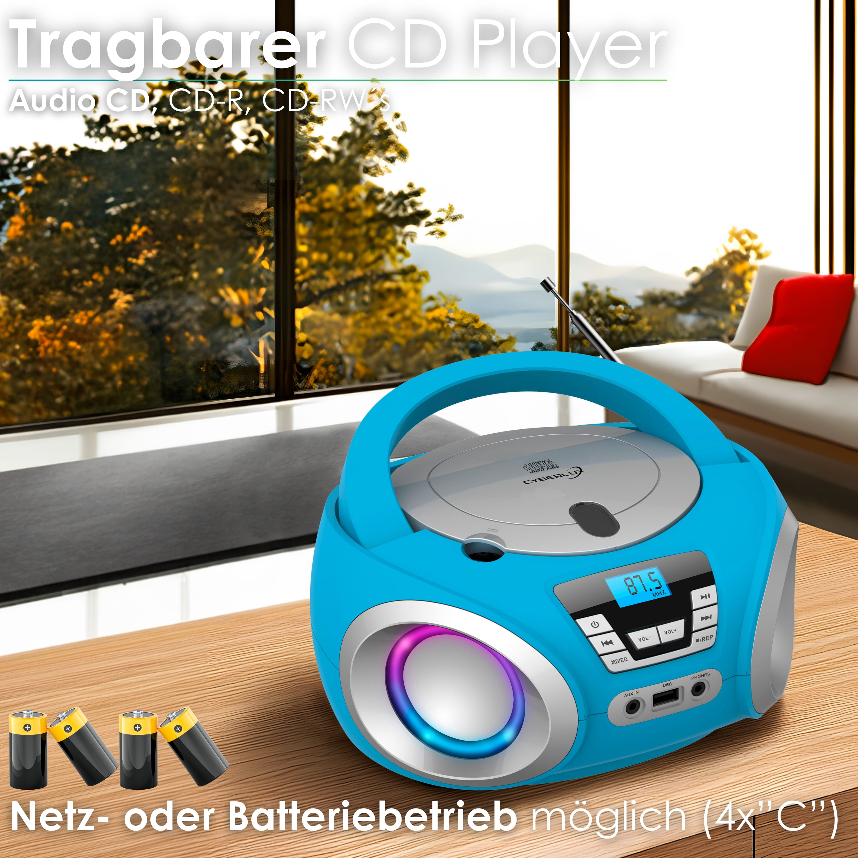 Cyberlux CL-900 CD-Player Blau Cyberlux CL-900 CD-Player Blau