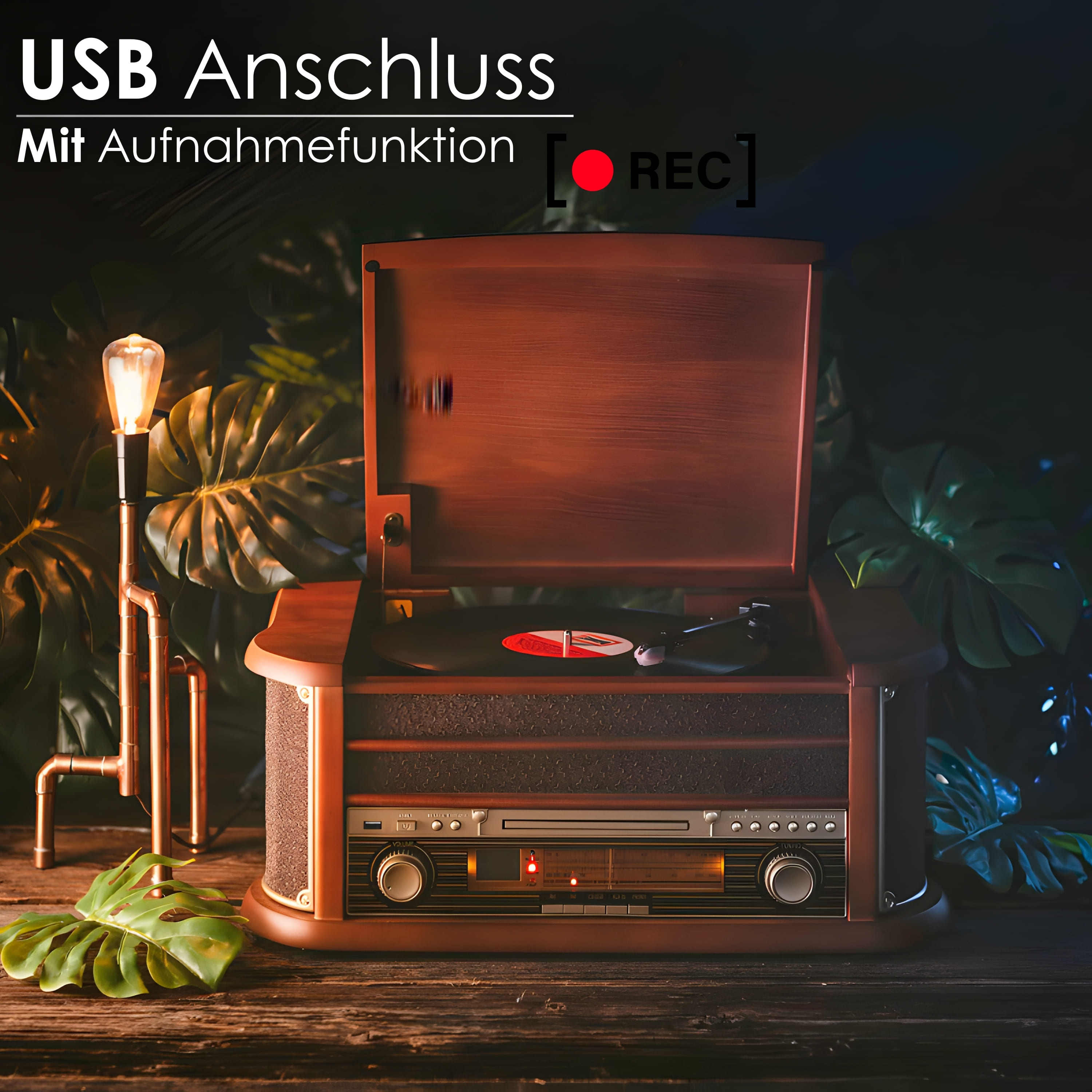 Cyberlux CL-3010 Nostalgie Plattenspieler