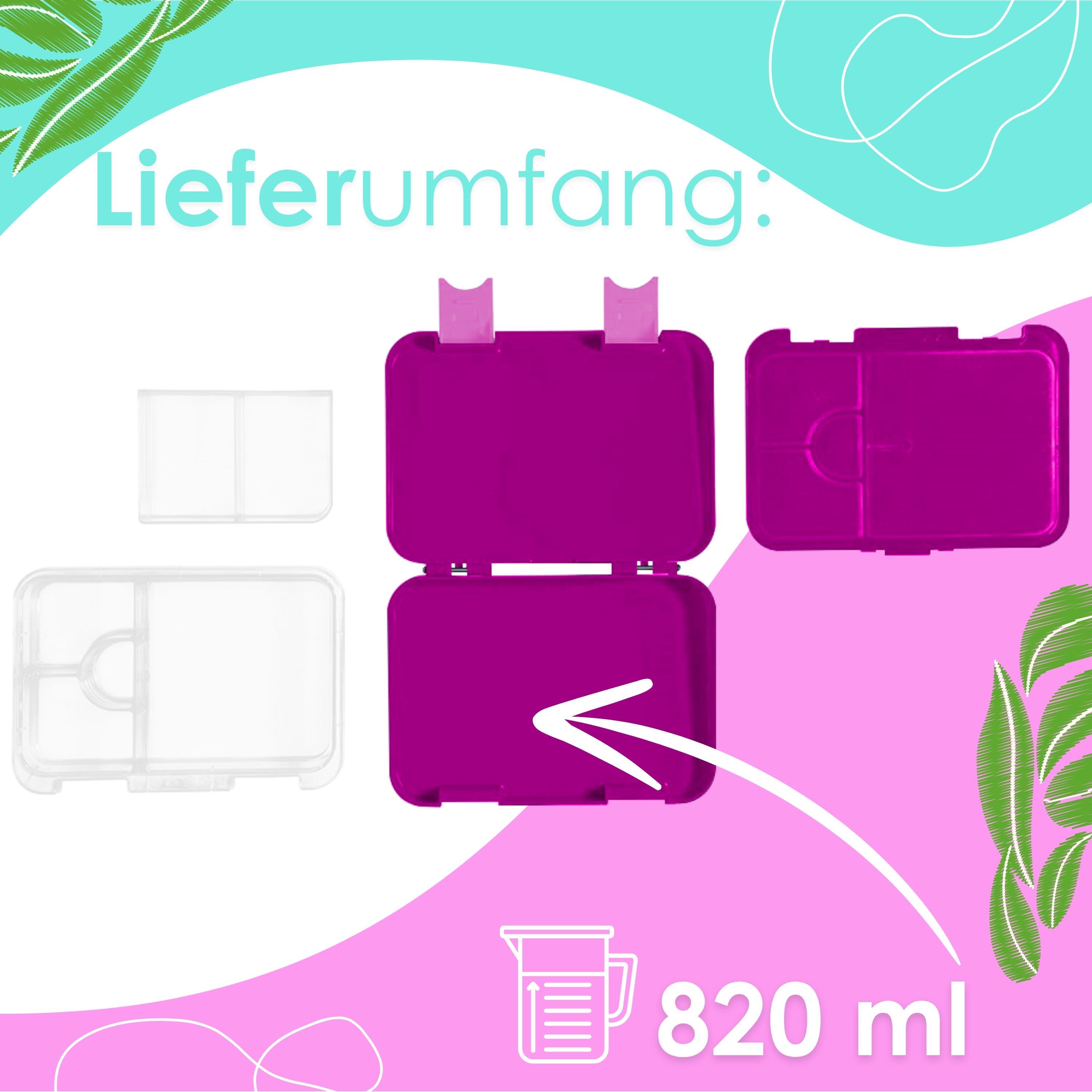 Ecosa yummy buddy Kinder Snackbox mit 6 Fächern Lila Ecosa yummy buddy Kinder Snackbox mit 6 Fächern Lila