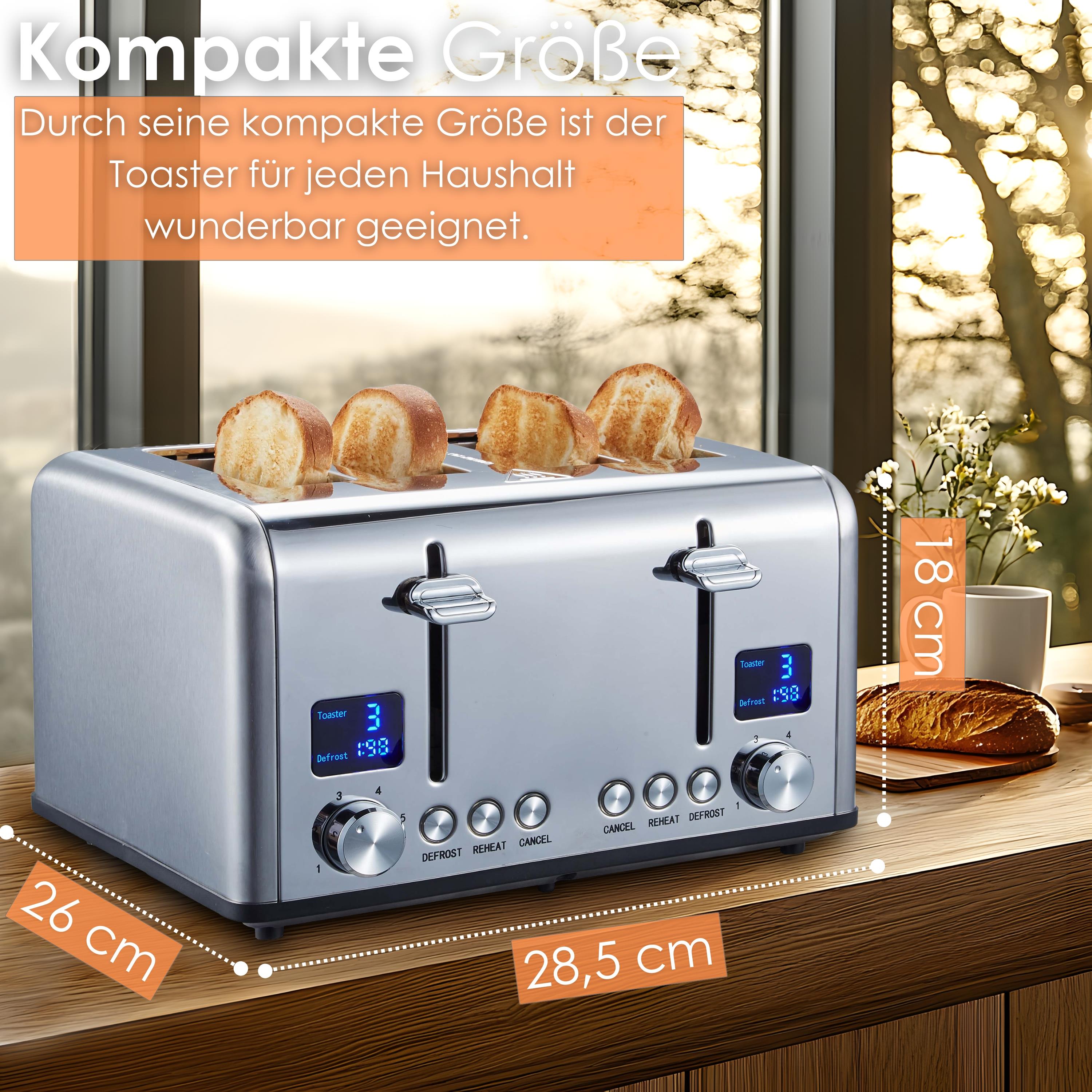 Steinborg SB-2080 Toaster 4 Scheiben