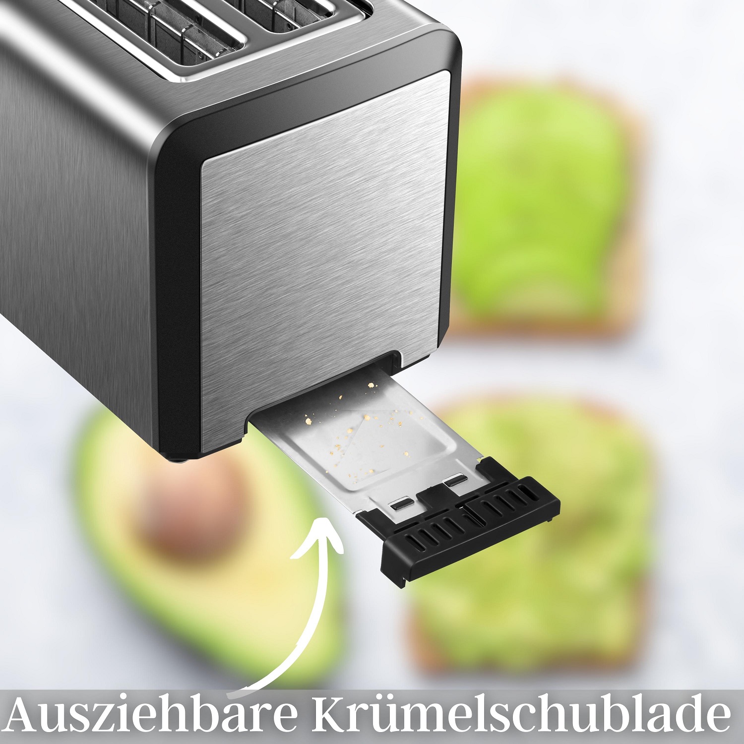 Steinborg Toaster Langschlitz | 4 Scheiben Toastautomat 1500 W Steinborg Toaster Langschlitz | 4 Scheiben Toastautomat 1500 W