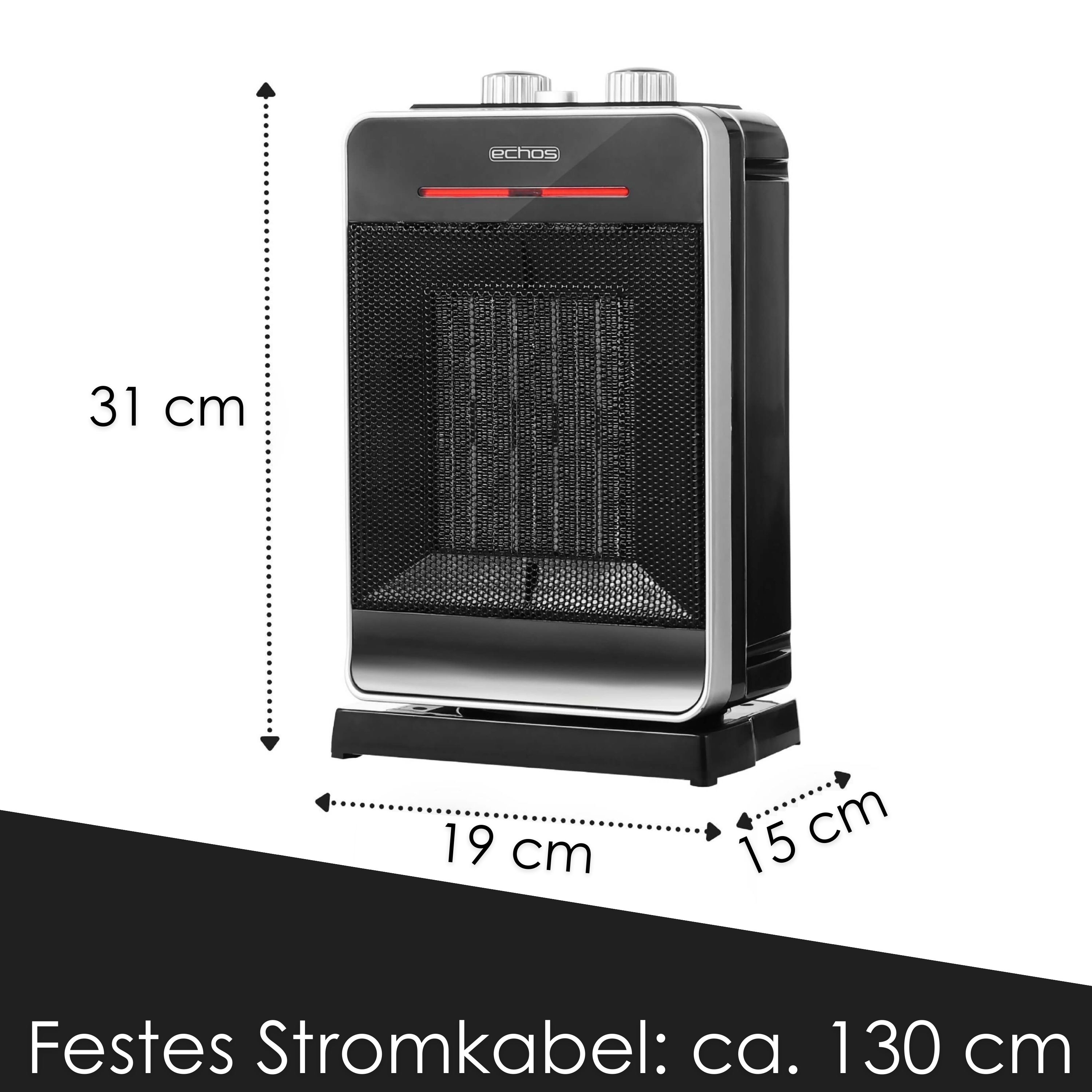 Echos Eco-356 Keramik Heizlüfter Echos Eco-356 Keramik Heizlüfter