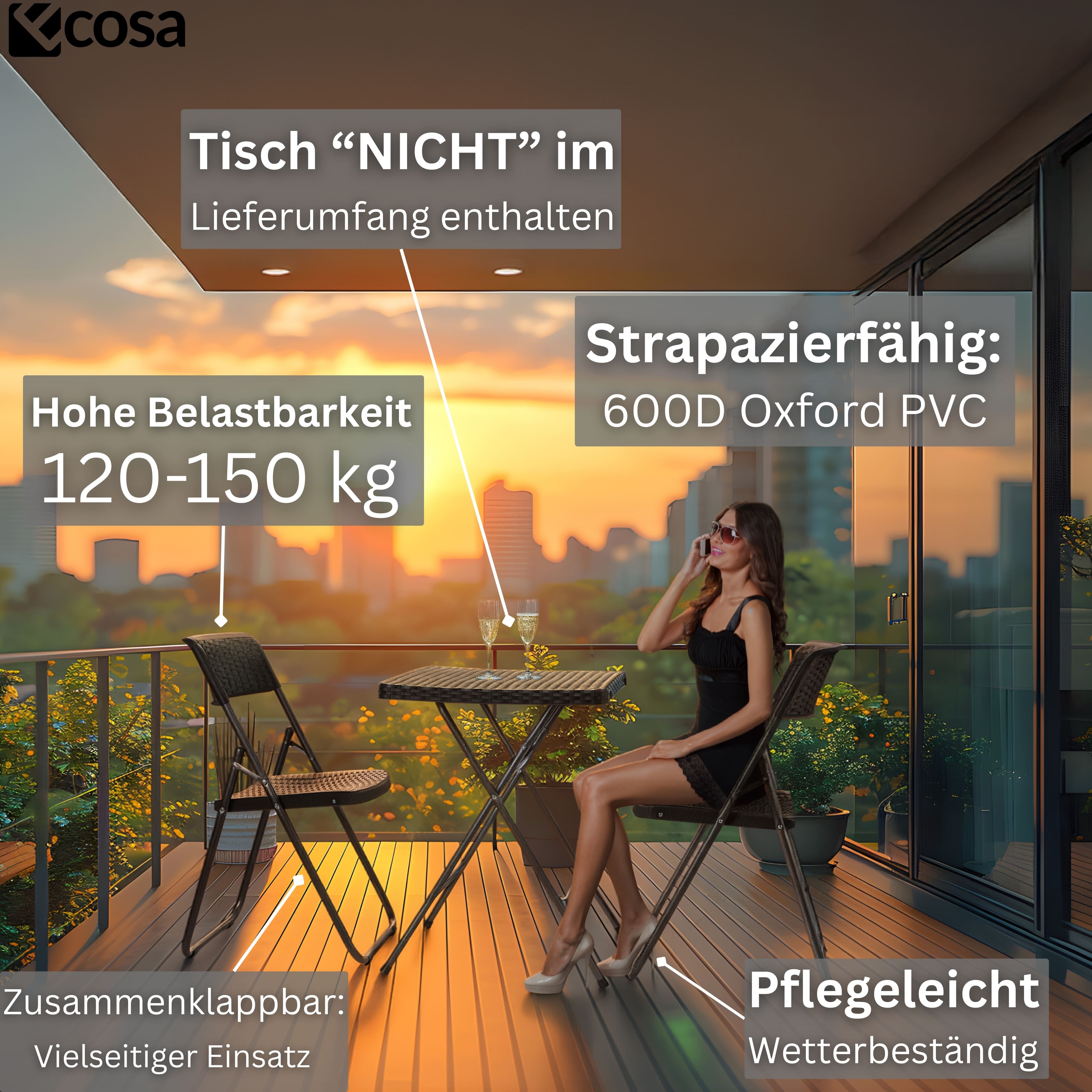 Ecosa EO-5081 Gartenstühle