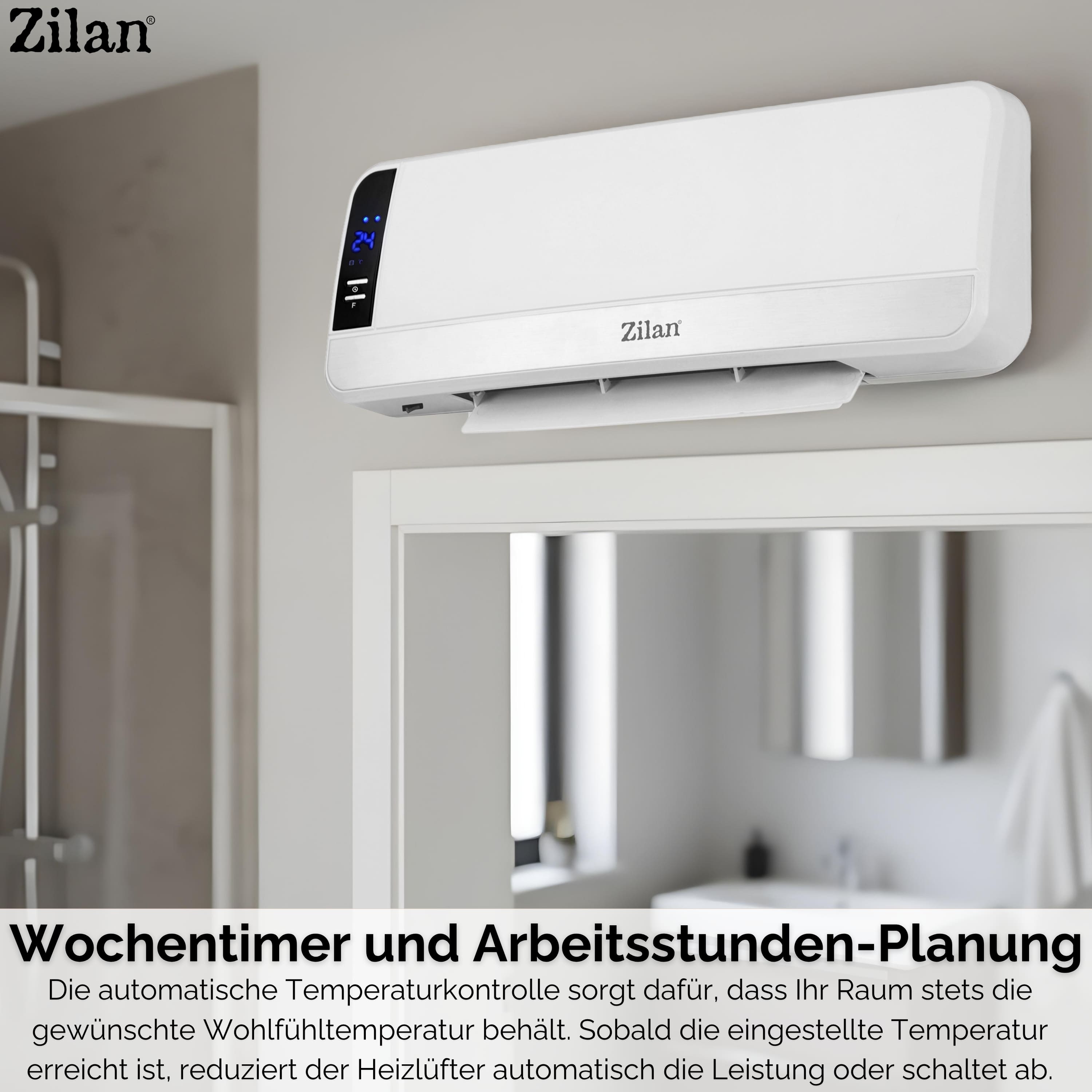 Zilan ZLN-2090 Wand Heizlüfter Zilan ZLN-2090 Wand Heizlüfter