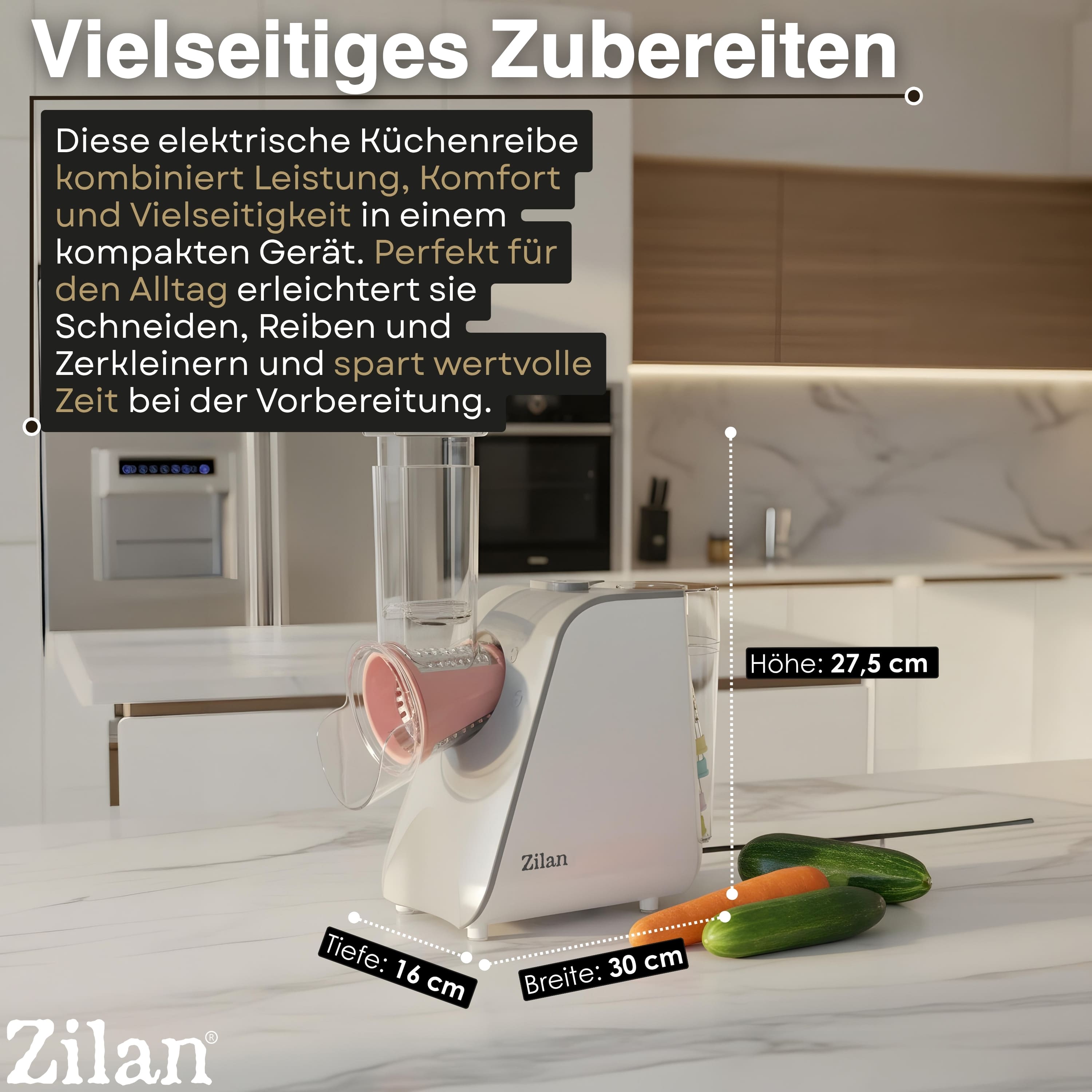 Zilan ZLN-2778 Elektrischer Gemüsehobel