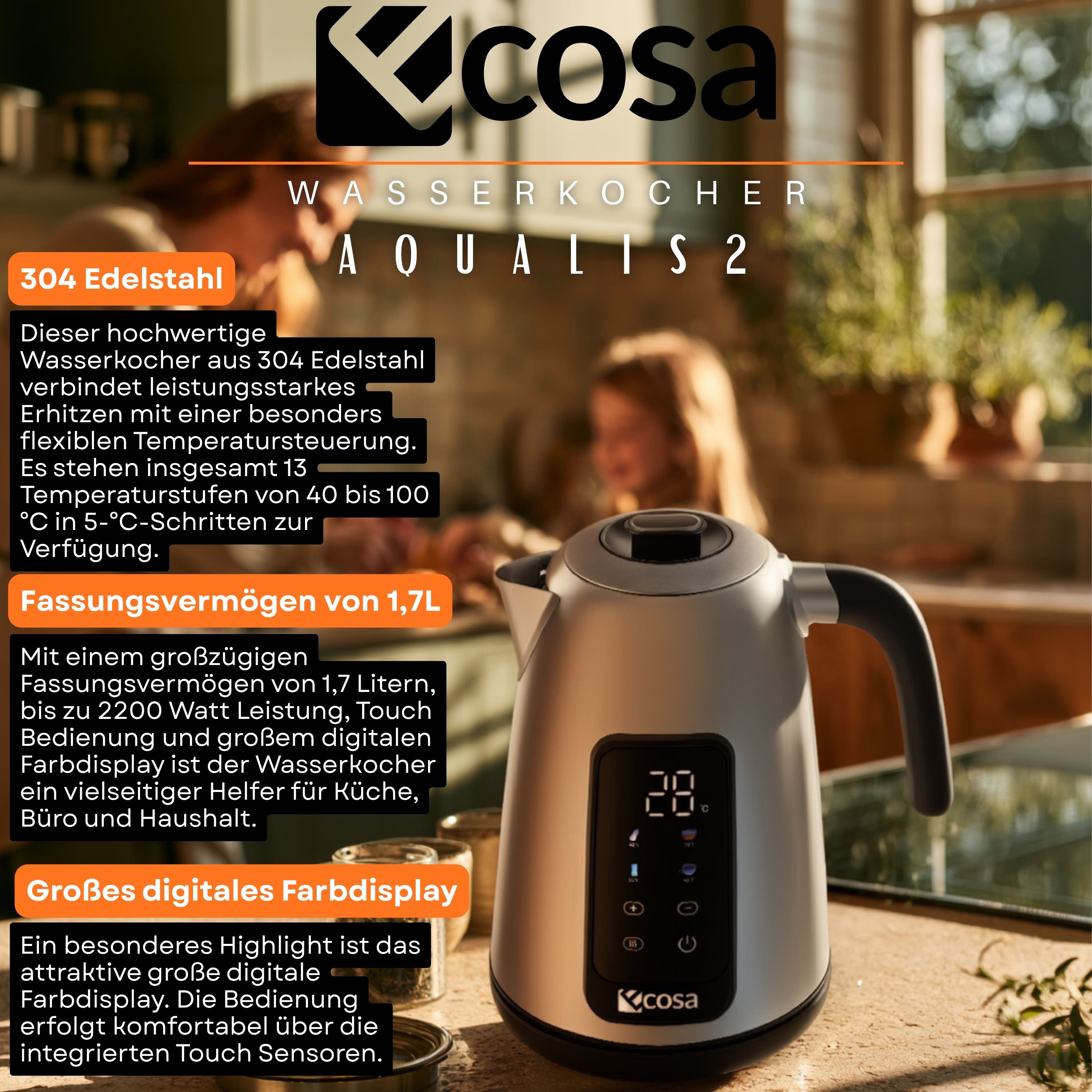 Ecosa EO-630 Wasserkocher