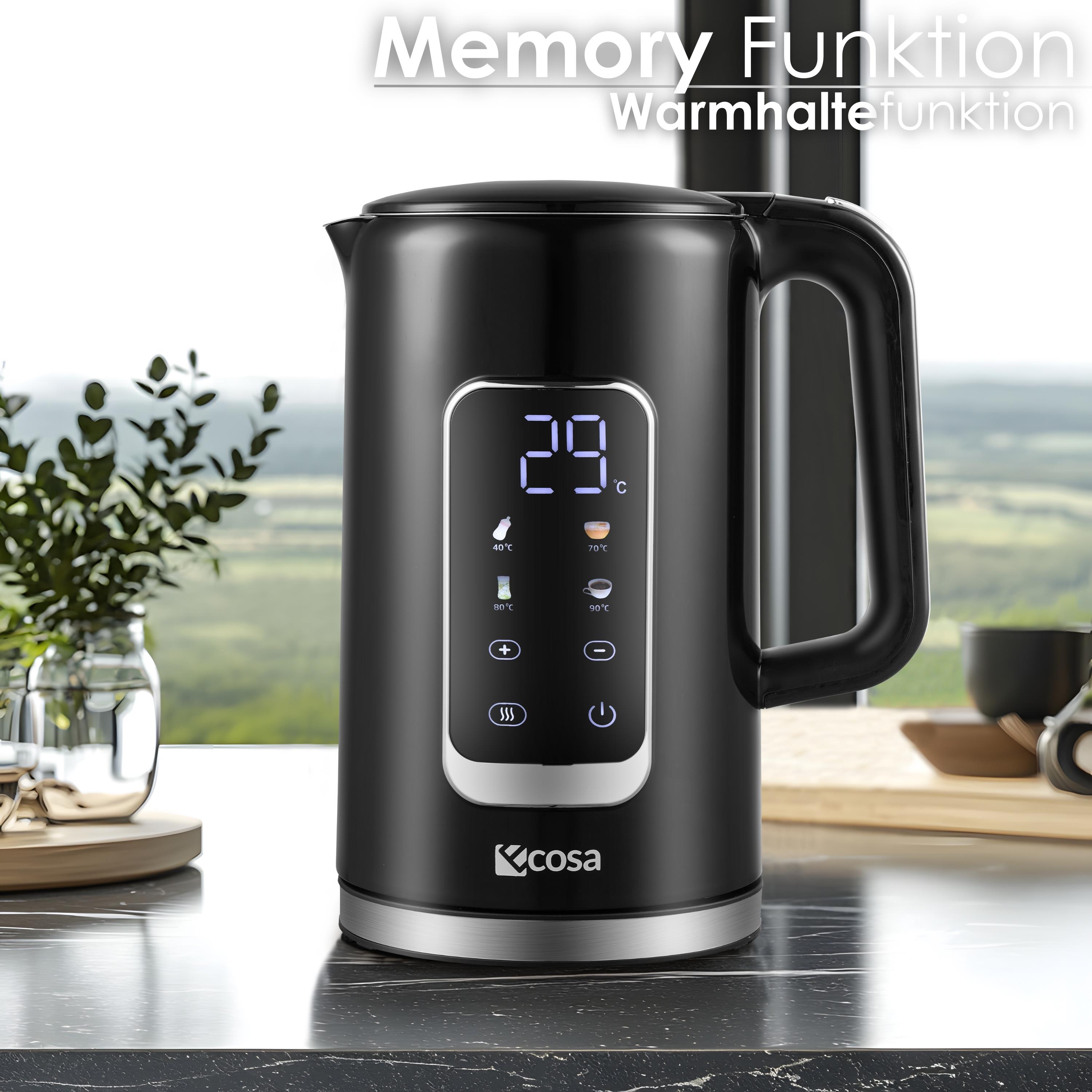 Ecosa EO-693 Wasserkocher Schwarz