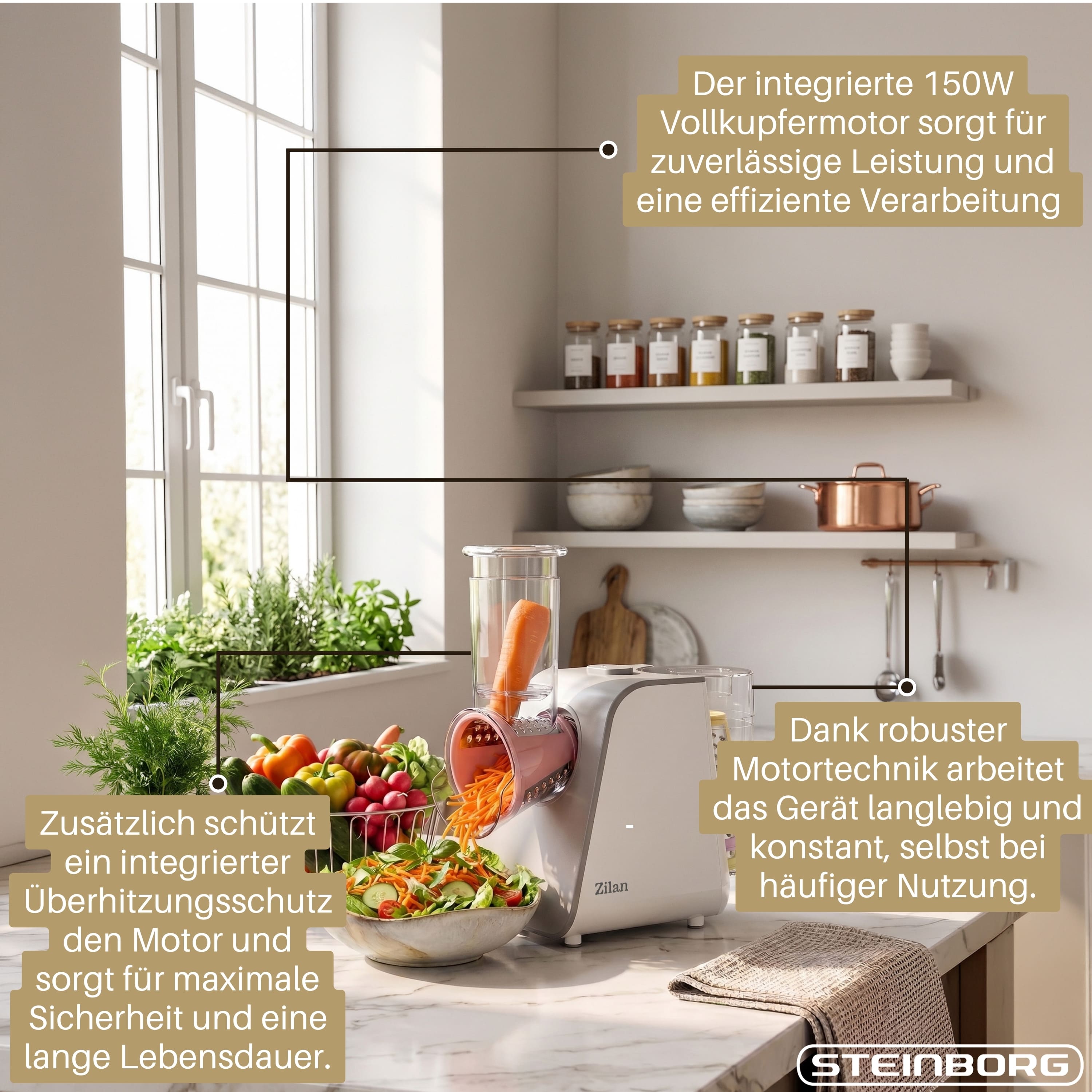 Zilan ZLN-2778 Elektrischer Gemüsehobel