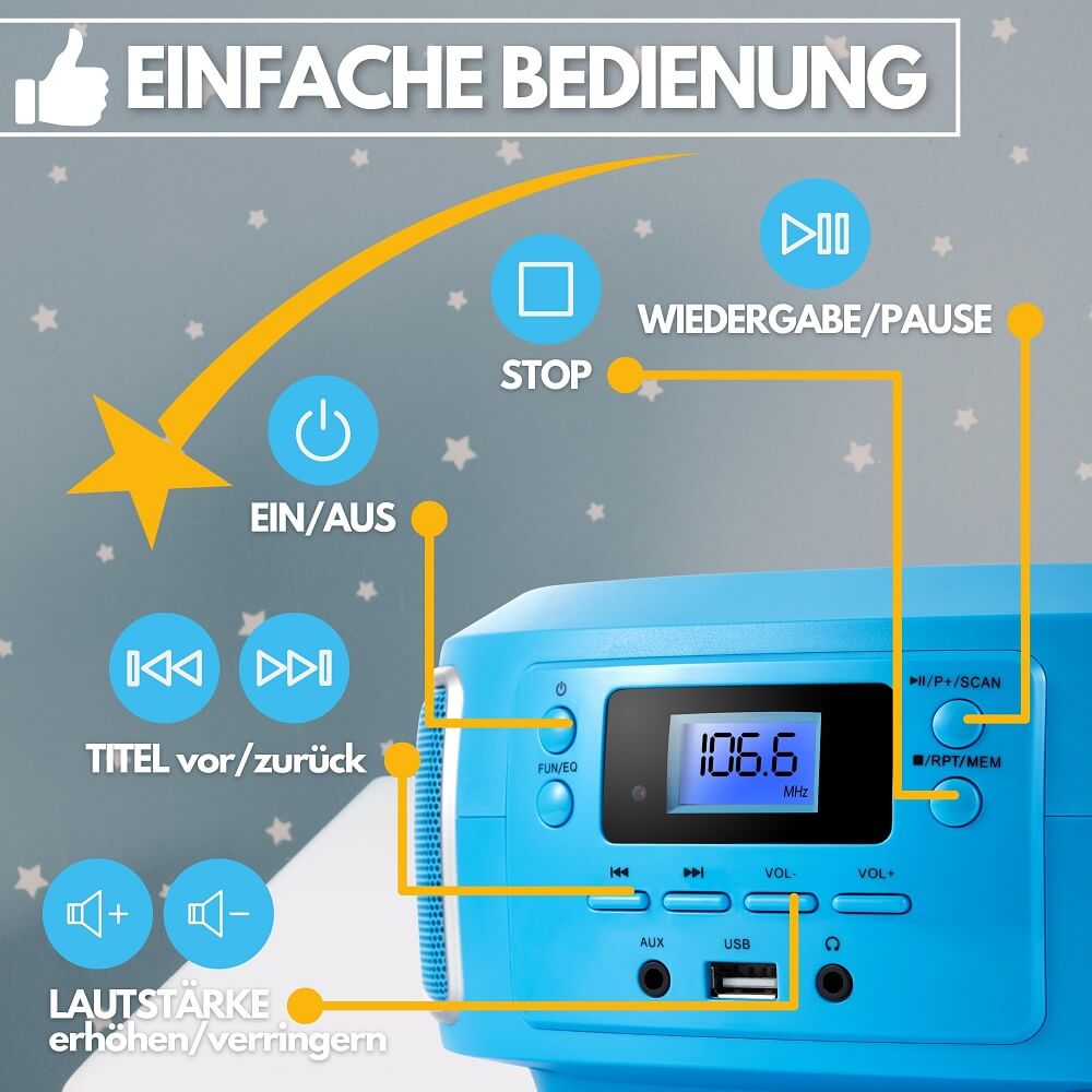 Cyberlux CL-930 CD-Player Blau Cyberlux CL-930 CD-Player Blau